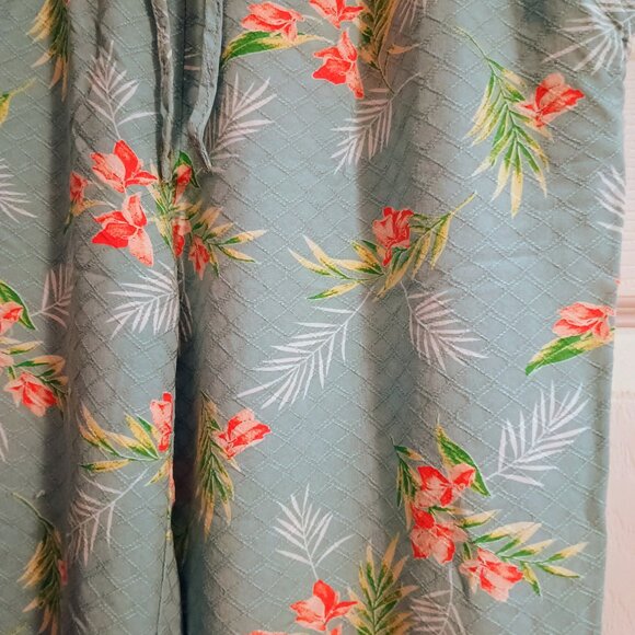Tranquil And True Womens Lounge Pants, Sz S, Teal Floral, Hi Rise, NWOT - Picture 2 of 8
